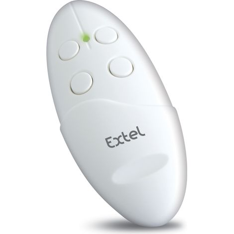 Télécommande 4 touches pour commande murale TPC portée 30 m. - Extel - 002612