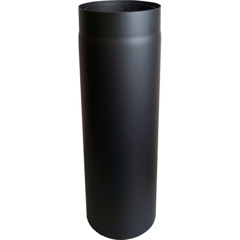 Rauchrohr 150 mm, schwarz 500 mm, doppelwandig