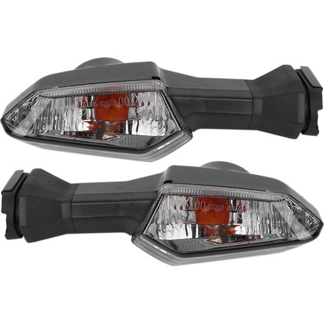 Clignotants LED pour moto compatibles avec KAWASAKI Z250 et Z750R (noir fumé) (1/5)