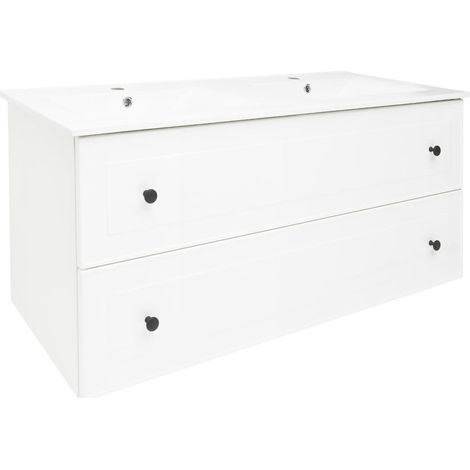 Naturel Mueble de baño con lavabo Naturel Forli 120x45x46 cm blanco (FORLI120BIU) (1/5)