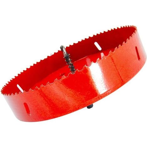Bi-metal Hole Saw, 200mm Diameter Wood Hole Saw, Center Drill Bit, for Drilling Plastic, PVC, Wood, Fiberboard, and Flexible Metal (1/5)