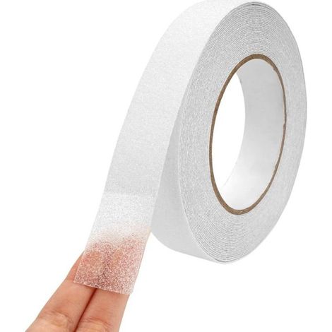 Ruban Adhésif Transparent Antidérapant, 3.5cm x 10m Bande Antiderapante Escalier, Ruban Autocollant Anti Dérapante Ruban Antidérapant Transparent Imperméable pour Intérieur et Extérieur la Travail