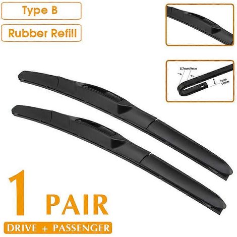Essuie-glaces de voiture, balais en caoutchouc silicone, recharge pour pare-brise Mitsubishi Pajero 2000-2006 (conduite à gauche/à droite), 20 pouces + 20 pouces, accessoires auto (1/5)