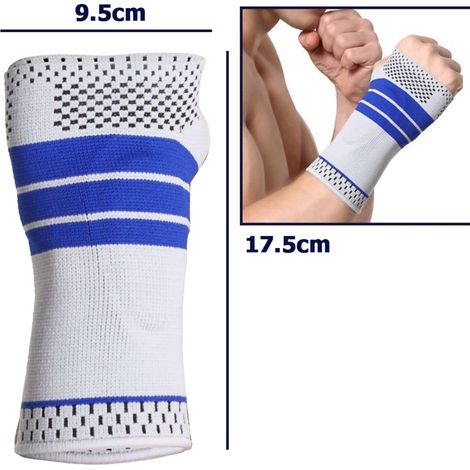 Bracelet élastique Pour Poignet Droit Protection Hypoallergénique Bleu
