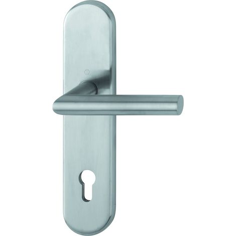 HOPPE® Drücker-Halbgarnitur mit Langschild Amsterdam E1400F/3310, 10/92 mm, Edelstahl, 11541544 (1/3)