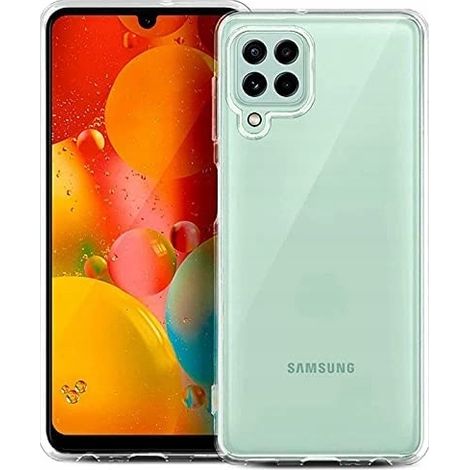 CUSTODIA TRASPARENTE PER SAMSUNG GALAXY A22 + 2x VETRO + 2x VETRO FOTOCAMERA