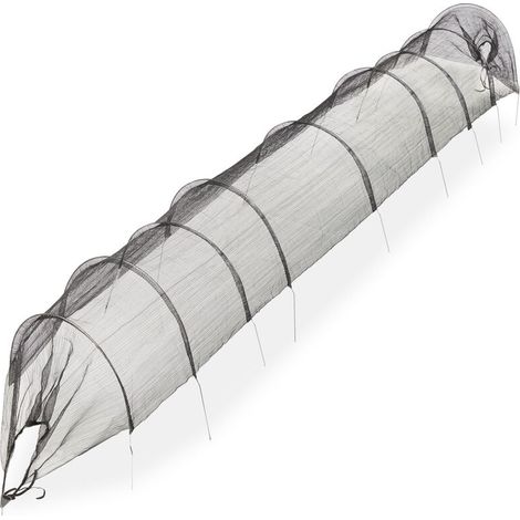 Filiyano-Filet tunnel pour plantes, 5 m, filet de protection contre les insectes et les ravageurs, mailles fines, arches de couverture, noir (1/5)