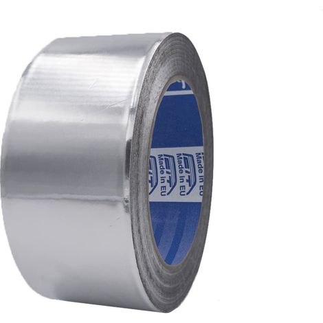 Nastro in alluminio alta temperatura per tubi stufa e canna fumaria Colore - Metallico