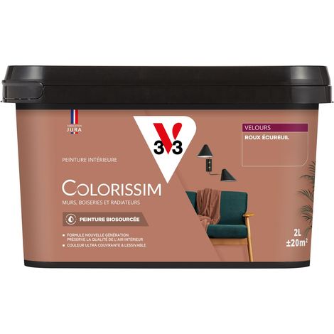 Peinture murale intérieure Colorissim® V33 Roux écureuil Velours 2L (1/5)