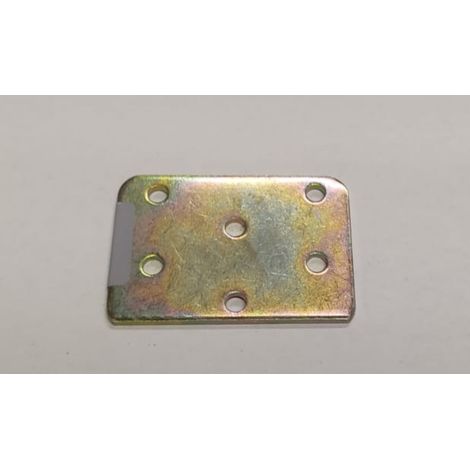 LASTRINA DI CONGIUNZIONE 60x40MM - SPESSORE 2MM - IN ACCIAIO TROPICALIZZATO