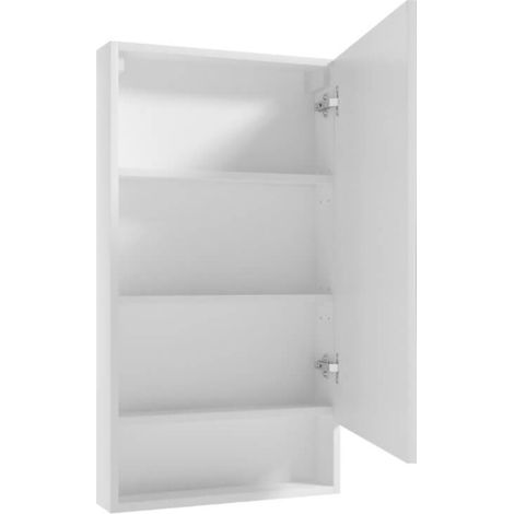 Armoire de salle de bain suspendue blanche Lupo avec miroir 50x90 cm