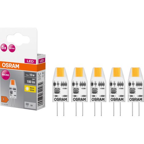 Ampoule LED PIN OSRAM, 5 pièces, G4, 1 W, 100 lm, 2700 K (1/3)