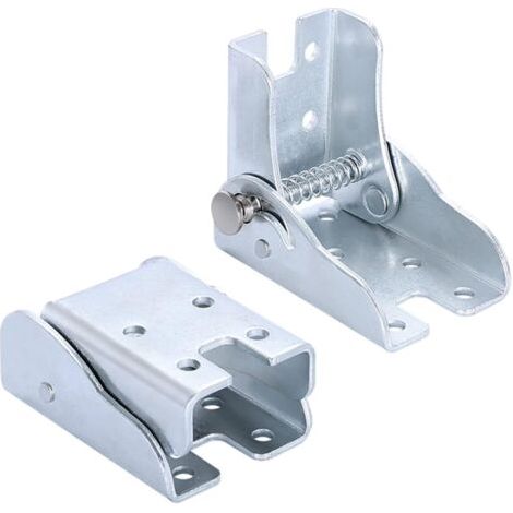 BUNTHAUS Lot de 2 accessoires de pieds de charnière autobloquants à 90°, charnière autobloquante pliable, pieds de table pliants, charnières de pieds de table, pieds de lit, établis pliants, etc. (aci