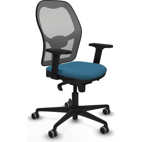 piqueras-y-crespo Jorquera chaise bureau gris vert pétrole