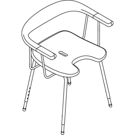 HEWI 802.51.32240 92 Tabouret de douche Premium (1/2)
