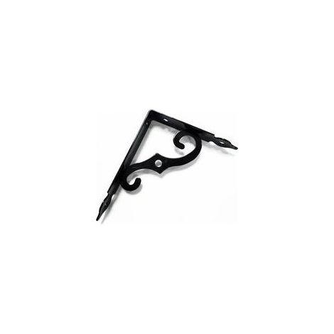 Equerre Etagere Murale 2 Pièces Support Tablette Murale 190 x 140 mm Equerre Metal Fer Forgé Noir Equerre Fixation pour Decoration Murale, Étagère Murale, Etagere Cuisine (1/4)
