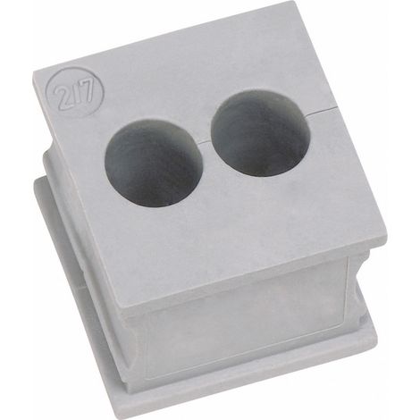 Icotek KT 2/6 Kabeldurchführung geschlitzt Klemm-Ø (max.) 6 mm Elastomer Grau 1 St.