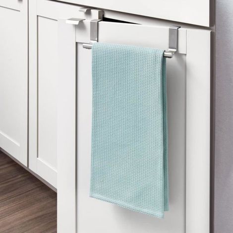 porte serviette salle de bain sans perçage, petit support serviette en acier inoxydable, argenté (1/4)