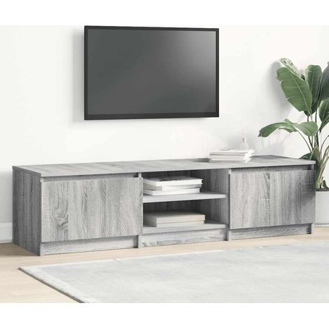 TV-Schrank Grau Sonoma 140x40x35,5 cm Holzwerkstoff