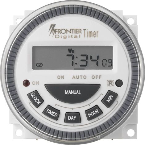 Minuterie numérique encastrable 230 V/AC 16 A – Programmation On/Off – Écran de contrôle – Raccordement fiche plate 6,3 mm - A860982 (1/3)