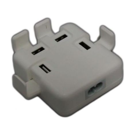 Caricatore Adattatore Corrente Spina USB 4 PORTE 40 W 8a Smartphone Tablet