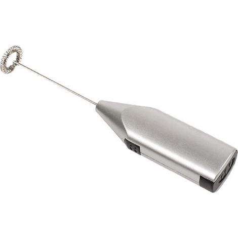 Batteur électrique à main, argenté, mini mousseur à lait, petit ustensile de cuisine pour fouetter (1/5)