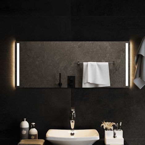 Miroir de salle de bain LED 100x40 cm