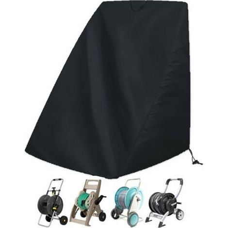 Housse de protection pour dévidoir de tuyau d'arrosage, housse de protection portable anti-poussière pour chariot de tuyau d'arrosage, housse de support de tuyau d'arrosage robuste (1/5)