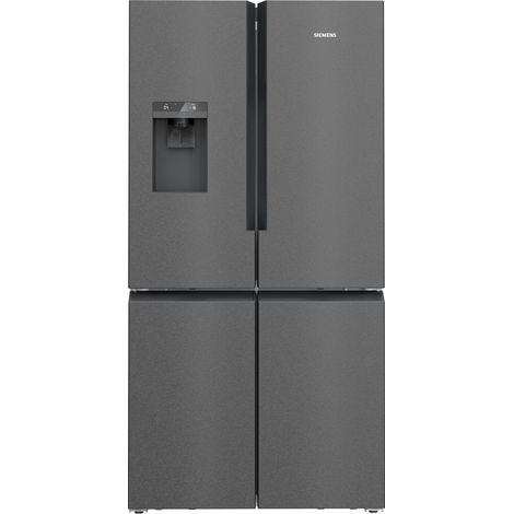 Siemens iQ500 KF96DAXEA. Posizionamento dell'apparecchio: Libera installazione, Design del prodotto: Porta americana, Colore del prodotto: Nero, Acciaio inox. Capacità netta totale: 574 L, Classe c... (1/3)