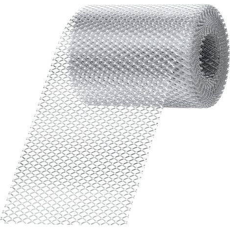 BUNTHAUS 6 m Rouleau de protection de gouttière en aluminium de pour bloquer les feuilles, les brindilles et les débris