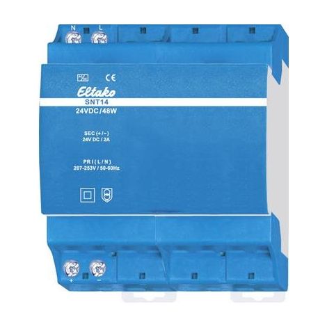 Eltako 30014033 Alimentatore per guida DIN 2 A 48 W Num. uscite:1 x Contenuto 1 pz.