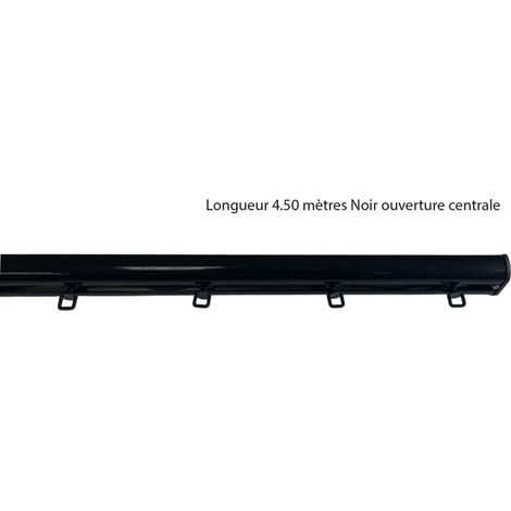 WAVE - Tringle Rail - L. 4,50 m - Ouverture Centrale - Effet Vague (1/5)