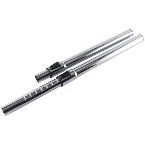 Raccord de rallonge en acier inoxydable haute performance pour aspirateurs et tuyau de remplacement compatible, calibre 32, rétractable, longueur totale 470 mm (1/2)