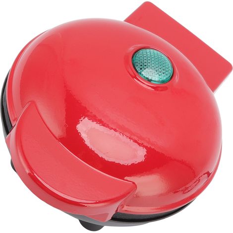 Gaufrier rouge Home Mini gaufrier antiadhésif portable pour le petit-déjeuner, prise US 100-120 V