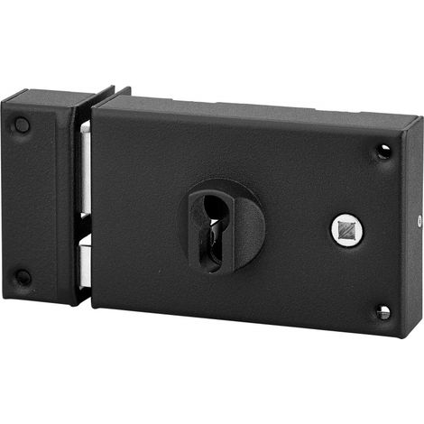 Cerradura de superficie THIRARD sin cilindro, 140 x 88 mm, con manilla, horizontal, izquierda THIRARD