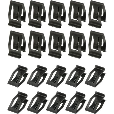 20PCS Clips de Fixation Voiture,Clips Voiture,Clips de Fixation,Clips Fixation Voiture,Clip Fixation Retenue Métal,Convient à la Console,les Instruments,Panneaux de portes Intérieurs (1/5)