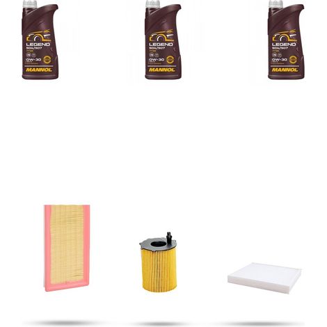 Kit tagliando 3 FILTRI e 3L OLIO compatibile con Fiat 500 0.9 TwinAir 77kw dal 2013 (1/4)