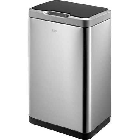 EKO - Poubelle à capteur Mirage 30 litres - Stainless steel Plastic - inox mat, noir