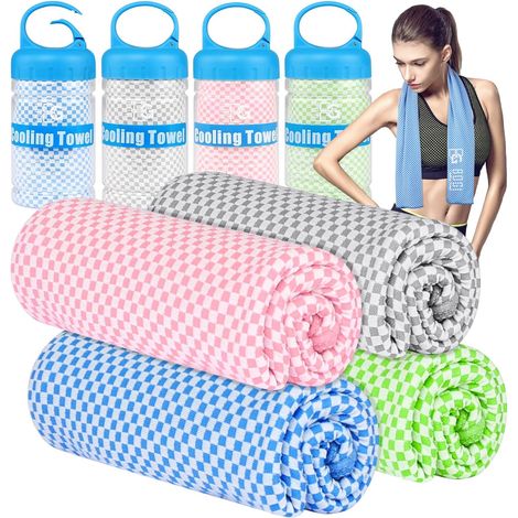 Bogi Cooling Towel for Cold Instant - 40" x 12" Soft Bamboo Fiber - Use as Scarf Headband Wristband Bandana for Yoga Workout Fitness Travel Climb Golf Football Sports Heat Relief