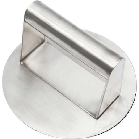 Presse à hamburgers en acier inoxydable, écraser-hamburgers rond, kit d'accessoires professionnels pour plaque de cuisson, presse à grillades parfaite (1/5)
