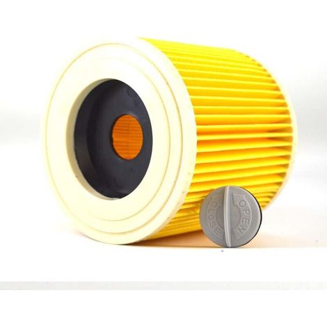 Filtre à cartouche pour aspirateurs Kärcher WD3/WD2, 2 filtres à cartouche accessoires pour aspirateurs WD 2200, WD 2250, WD 3300 M, WD 3500 P, A 2003, A 2004, A 2054 Me, A 2120, A 2504, A 2604, A 265 (1/5)