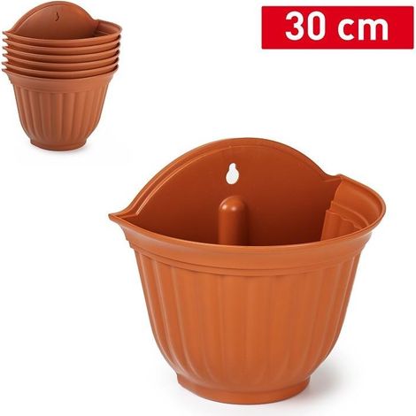 Vaso da Parete Giardino Balcone Roma Marrone 30 cm (1/2)