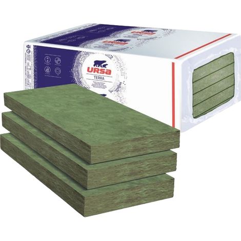 20 paquets de 16 panneaux Laine de verre Acoustique URSACOUSTIC nue - Panneau 11.52 m² - Ep. 45 mm - Soit 230,40 m² - R 1.1 - Ursa (1/2)