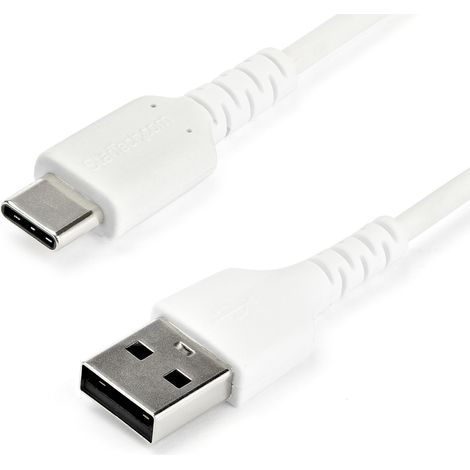 StarTech.com Cable usb 2.0 tipo-a macho a usb tipo-c macho 1m blanco RUSB2AC1MW
