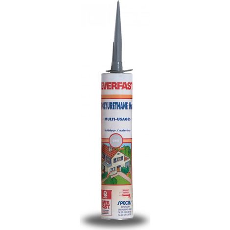Mastic joint cartouche polyurethane béton, verre, aluminium - 310 cc Gris - MATPRO (1/2)