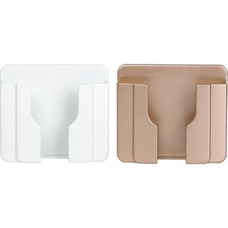 Support Téléphone Murale - Fixation Adhésive Sans Perçage - Pour Chargeur Près Prise Électrique - 2 Pièces (1/5)