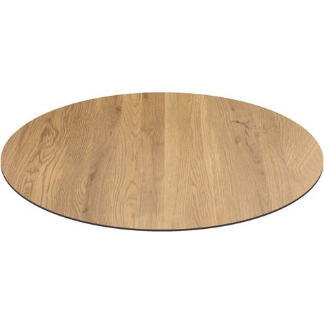 Piano Rotondo per tavolo in HPL Rovere Nodato 10mm Dimensione Tavoli: √ò 80 cm