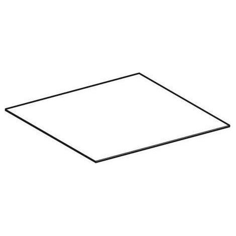GE Abdeckplatte /Glas für Seitenschrank Acanto, schwarz (1/2)