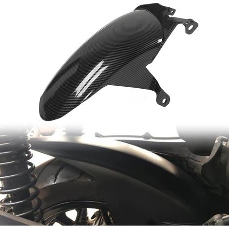 (Verpackung und Produkt werden separat versendet bitte beachten Sie dies bei Erhalt der Ware.) Modifizierte Motorradkotflügel, kompatibel mit Yamaha XMAX 300 2018-2021, Carbonfaser-Textur. (1/5)