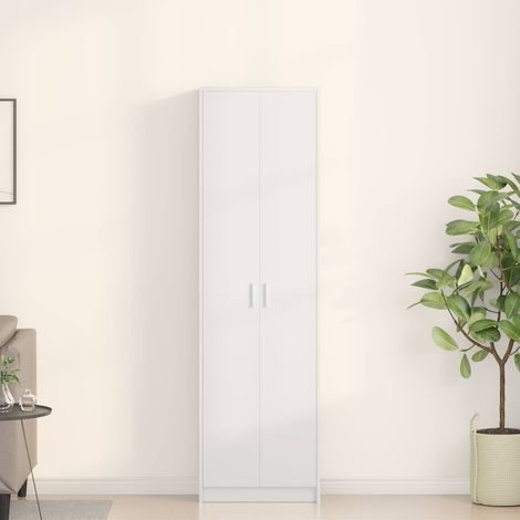 vidaXL Kleiderschrank mit Regal Weiß 55 x 25 x 189 cm Holzwerkstoff (1/5)
